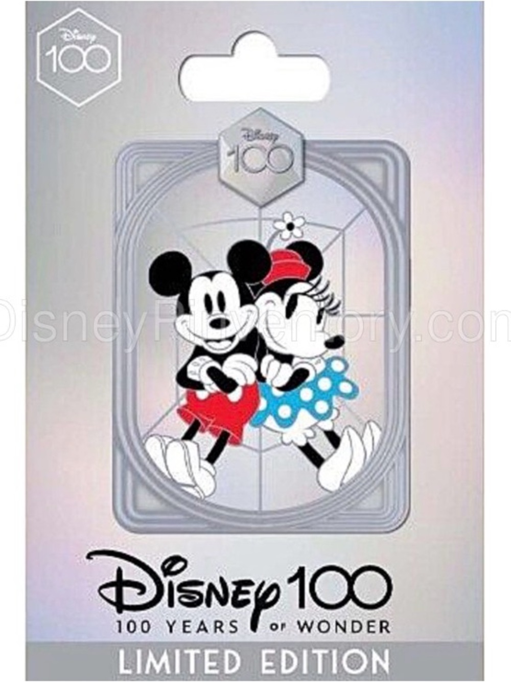 Disney Mickey & Minnie Limited Edition Pin - Black, Red, Blue